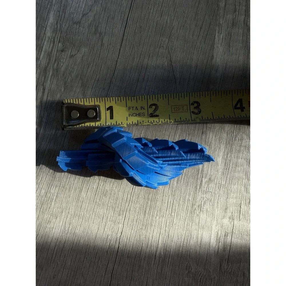 3D Printed Twisty Fidget Dragon Egg Mini -‎ Blue Sensory Toy